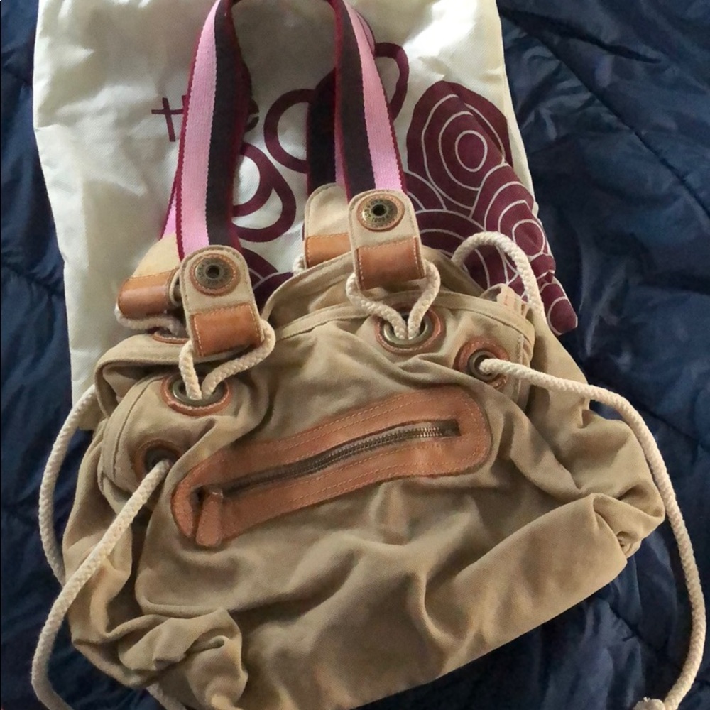Gap canvas and Leather bag